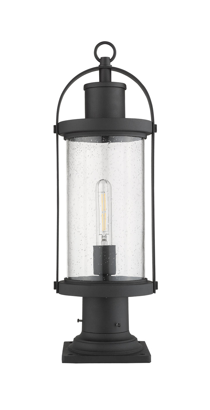 Z-Lite Lighting 569PHM-533PM-BK  Roundhouse Outdoor Black