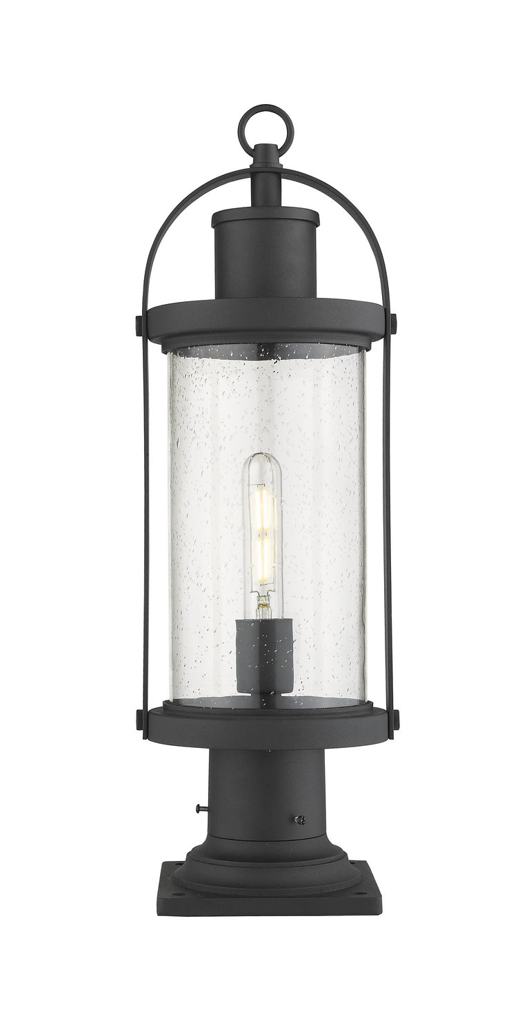 Z-Lite Lighting 569PHM-533PM-BK  Roundhouse Outdoor Black