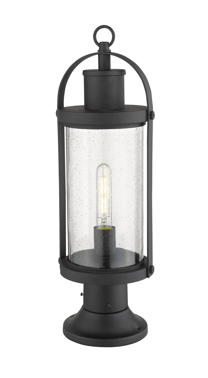 Z-Lite Lighting 569PHM-553PM-BK  Roundhouse Outdoor Black