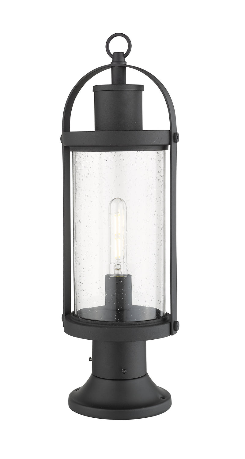 Z-Lite Lighting 569PHM-553PM-BK  Roundhouse Outdoor Black