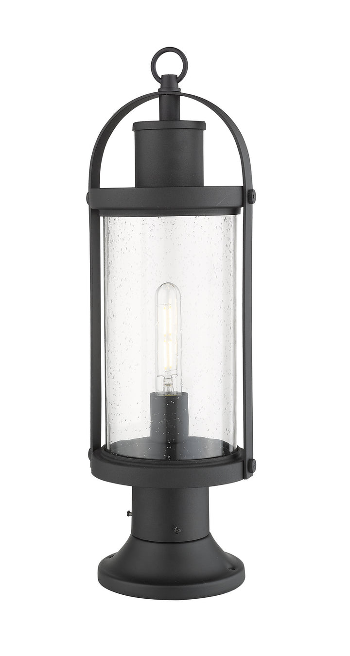 Z-Lite Lighting 569PHM-553PM-BK  Roundhouse Outdoor Black