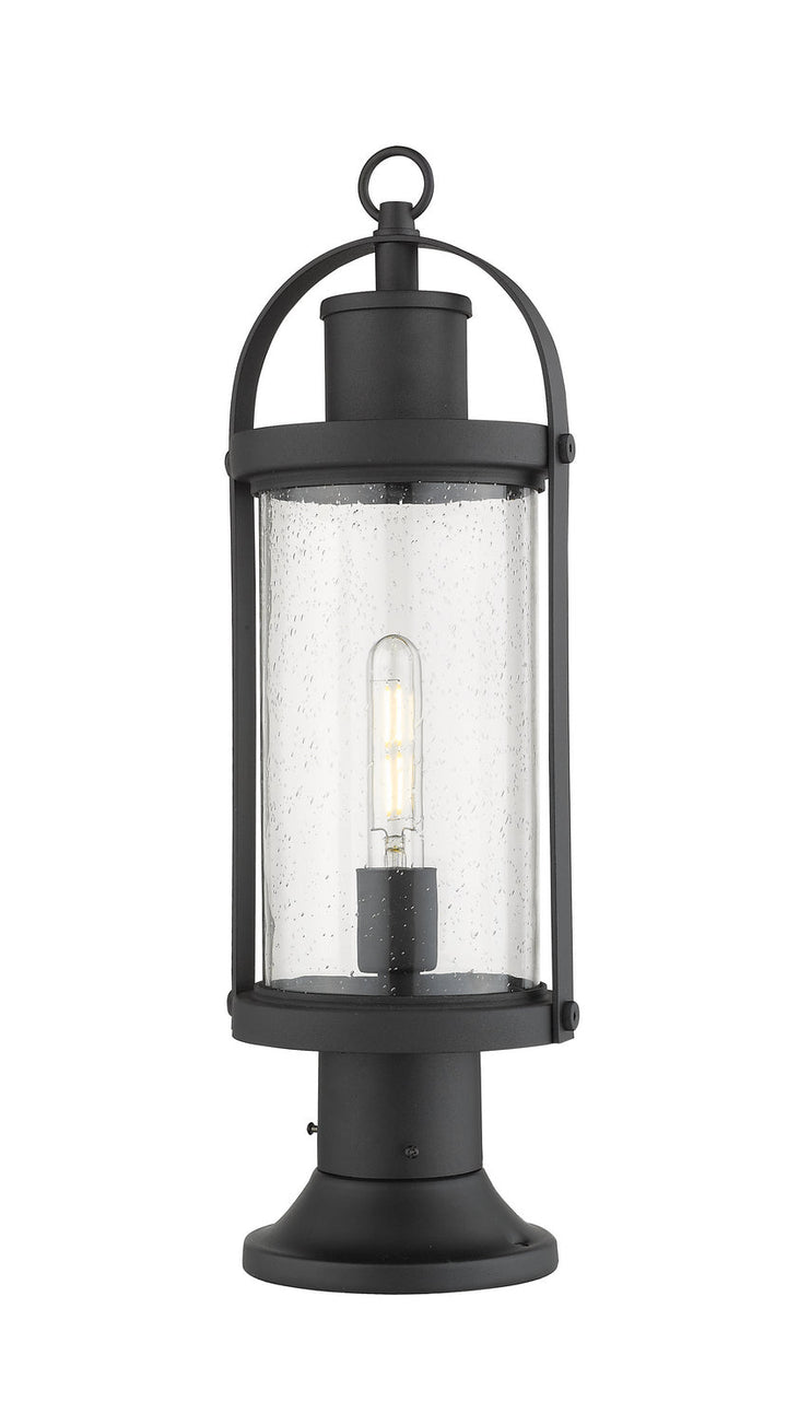 Z-Lite Lighting 569PHM-553PM-BK  Roundhouse Outdoor Black