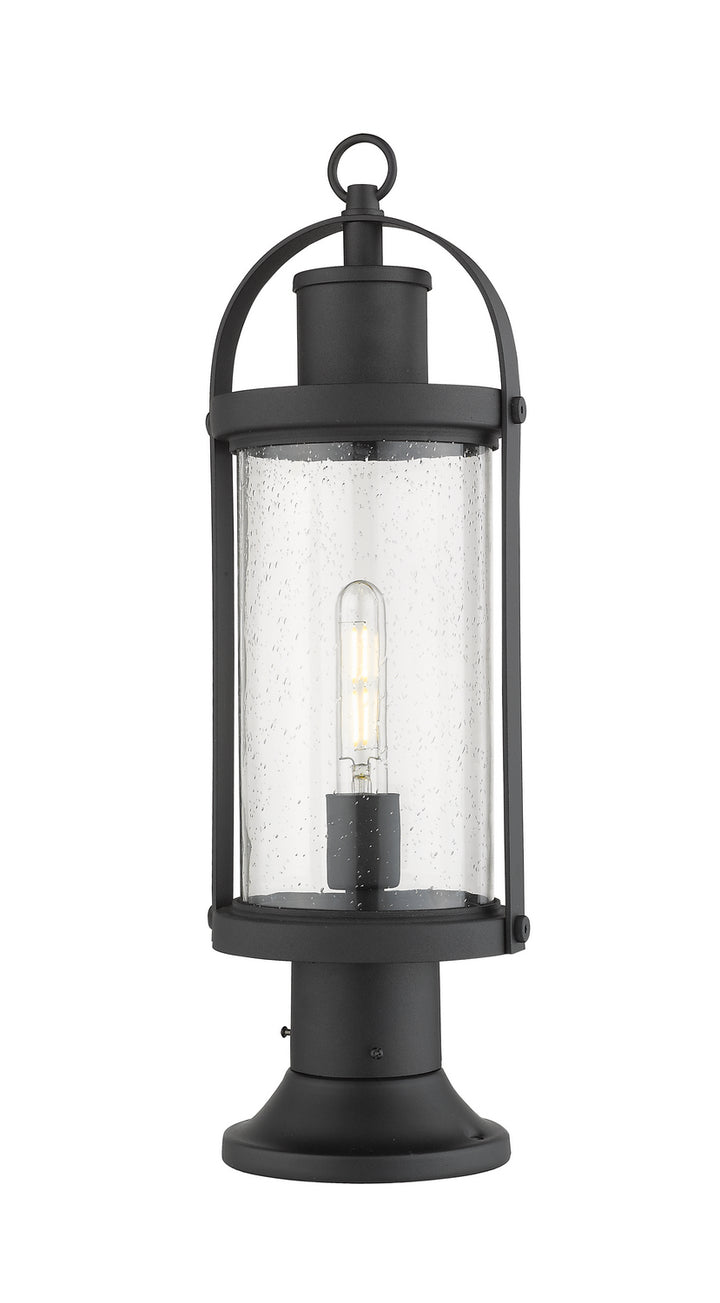 Z-Lite Lighting 569PHM-553PM-BK  Roundhouse Outdoor Black