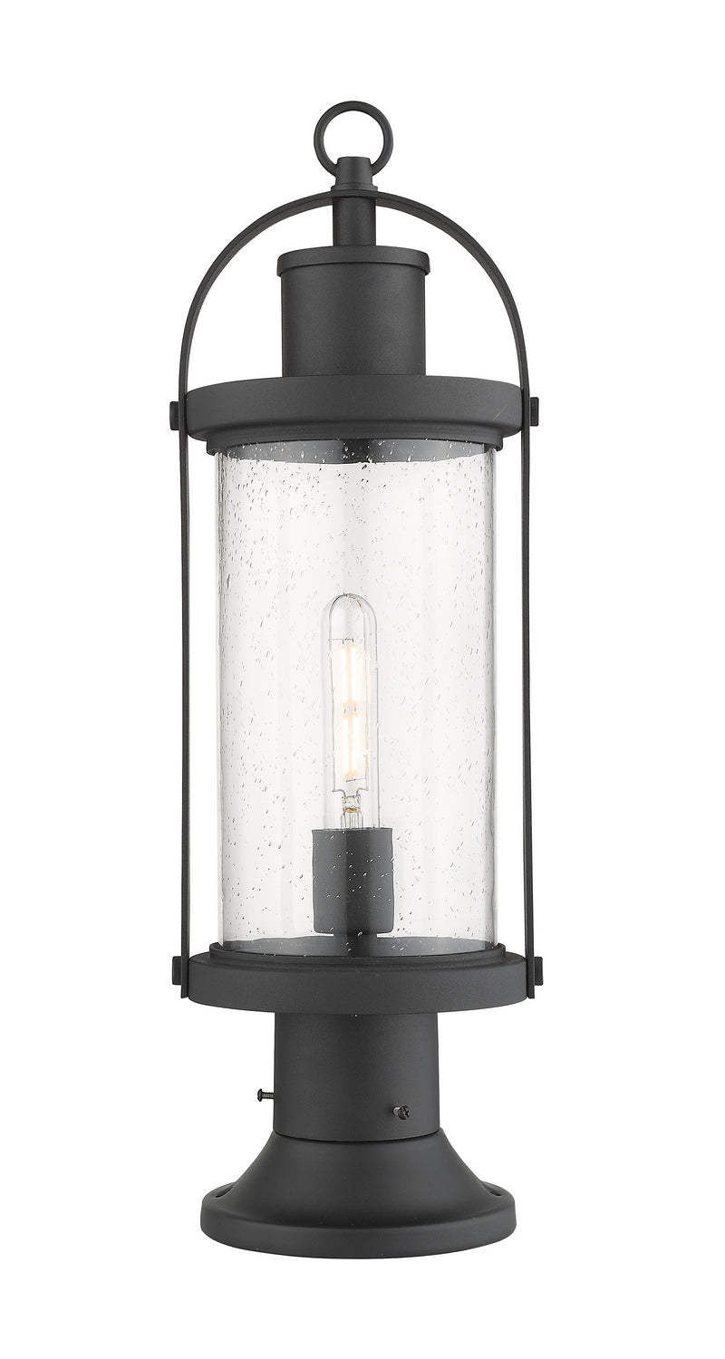 Z-Lite Lighting 569PHM-553PM-BK  Roundhouse Outdoor Black