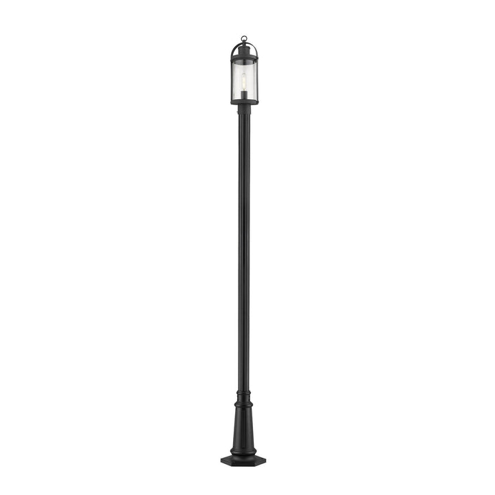 Z-Lite Lighting 569PHM-557P-BK  Roundhouse Outdoor Black