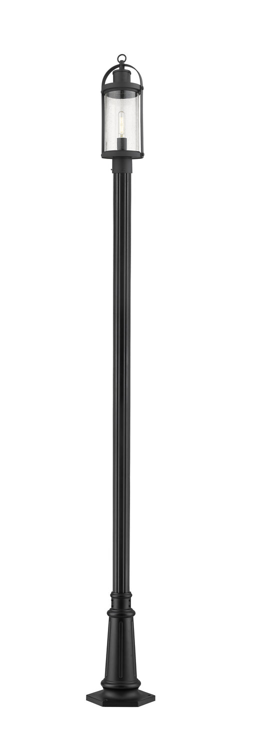 Z-Lite Lighting 569PHM-557P-BK  Roundhouse Outdoor Black