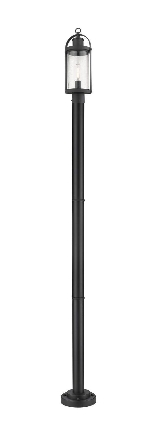 Z-Lite Lighting 569PHM-567P-BK  Roundhouse Outdoor Black