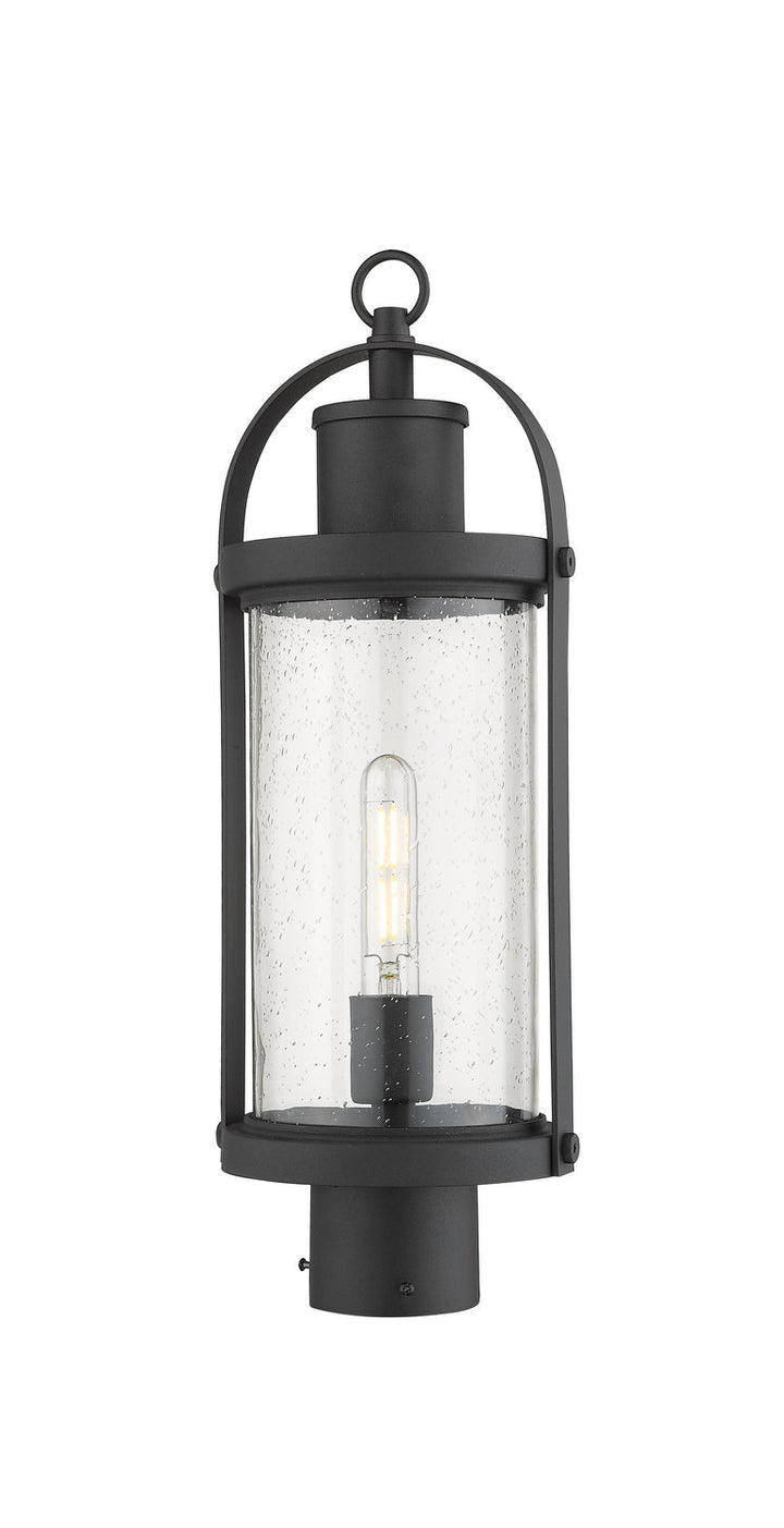 Z-Lite Lighting 569PHM-BK  Roundhouse Outdoor Black