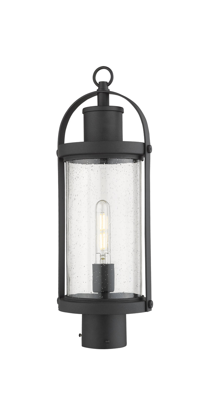 Z-Lite Lighting 569PHM-BK  Roundhouse Outdoor Black