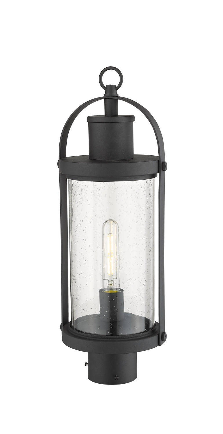 Z-Lite Lighting 569PHM-BK  Roundhouse Outdoor Black