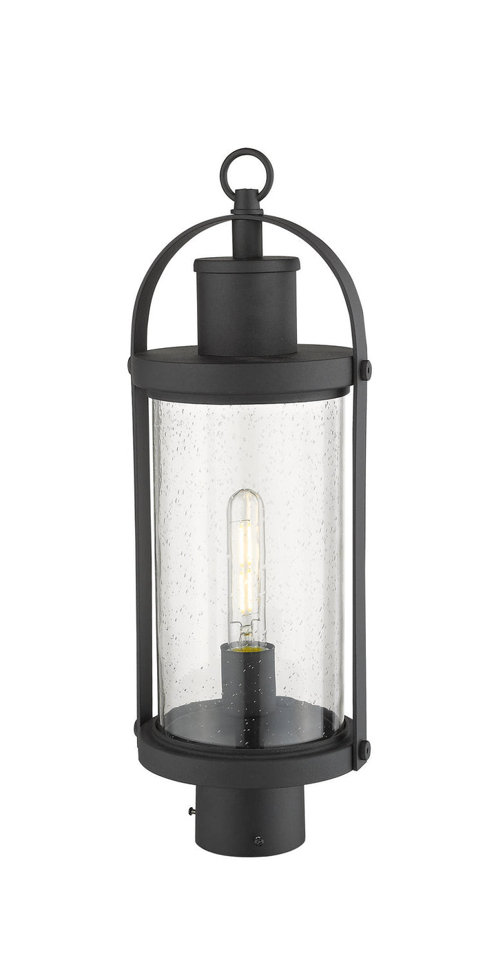 Z-Lite Lighting 569PHM-BK  Roundhouse Outdoor Black