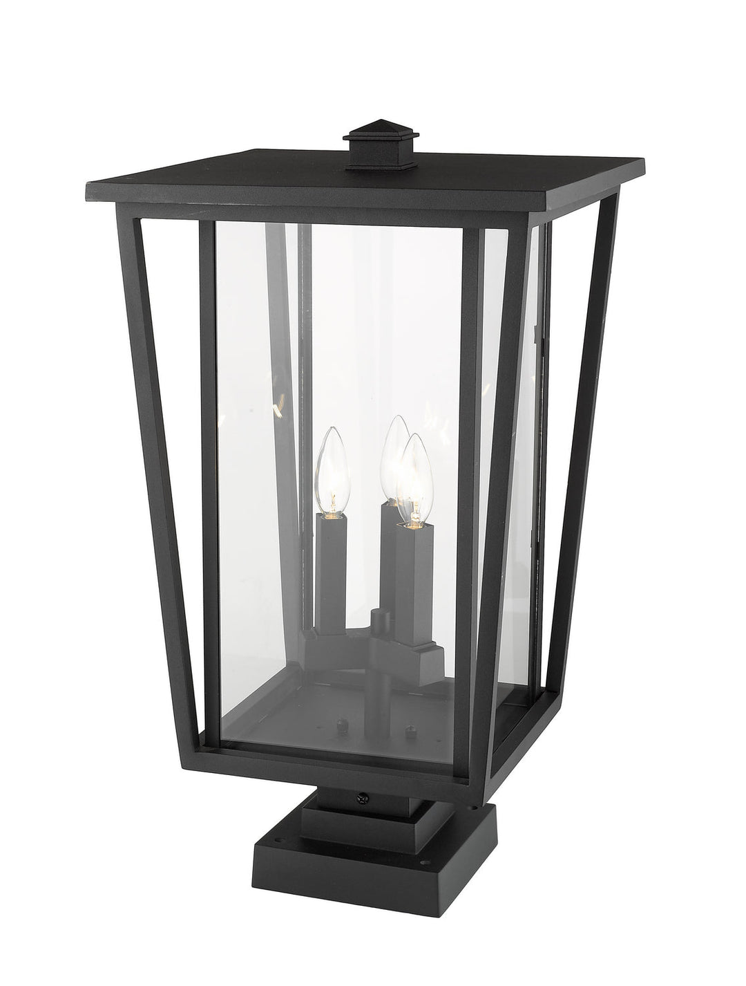 Z-Lite Lighting 571PHXLS-SQPM-BK  Seoul Outdoor Black