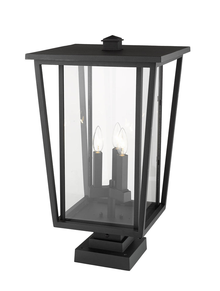 Z-Lite Lighting 571PHXLS-SQPM-BK  Seoul Outdoor Black