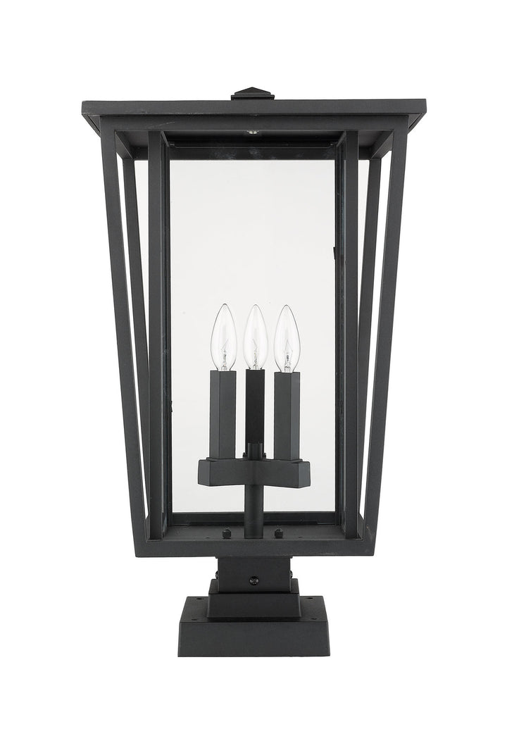 Z-Lite Lighting 571PHXLS-SQPM-BK  Seoul Outdoor Black