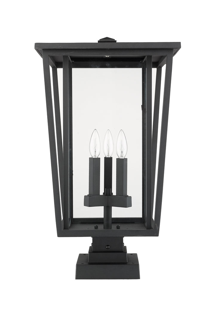 Z-Lite Lighting 571PHXLS-SQPM-BK  Seoul Outdoor Black