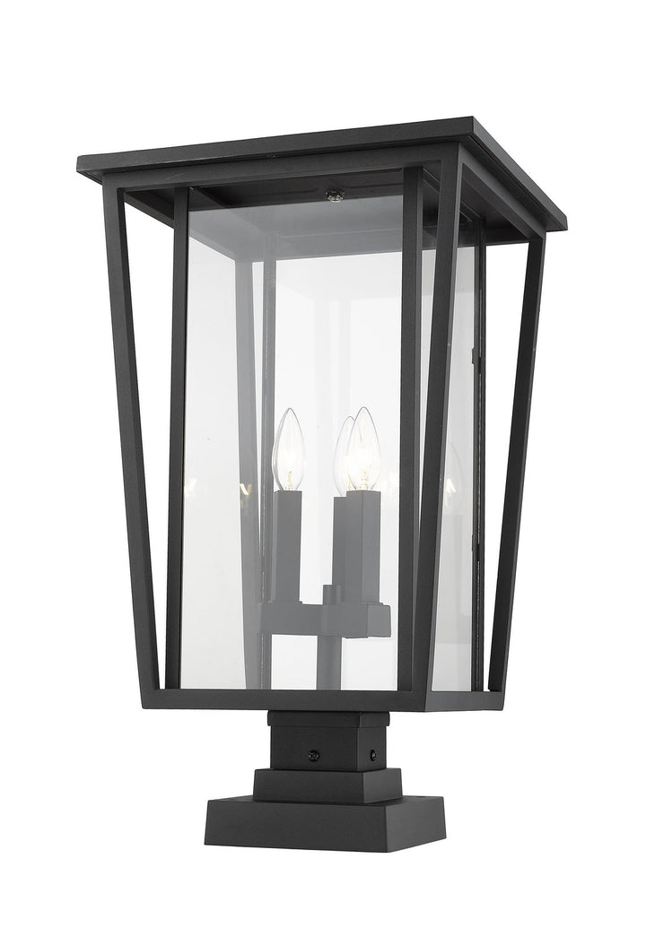 Z-Lite Lighting 571PHXLS-SQPM-BK  Seoul Outdoor Black