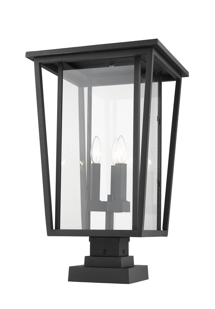 Z-Lite Lighting 571PHXLS-SQPM-BK  Seoul Outdoor Black
