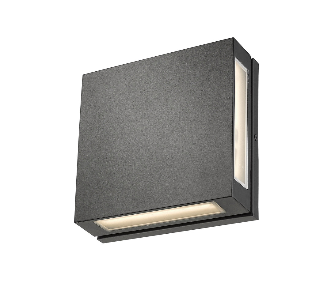 Z-Lite Lighting 572B-BK-LED Modern Quadrate Outdoor Black