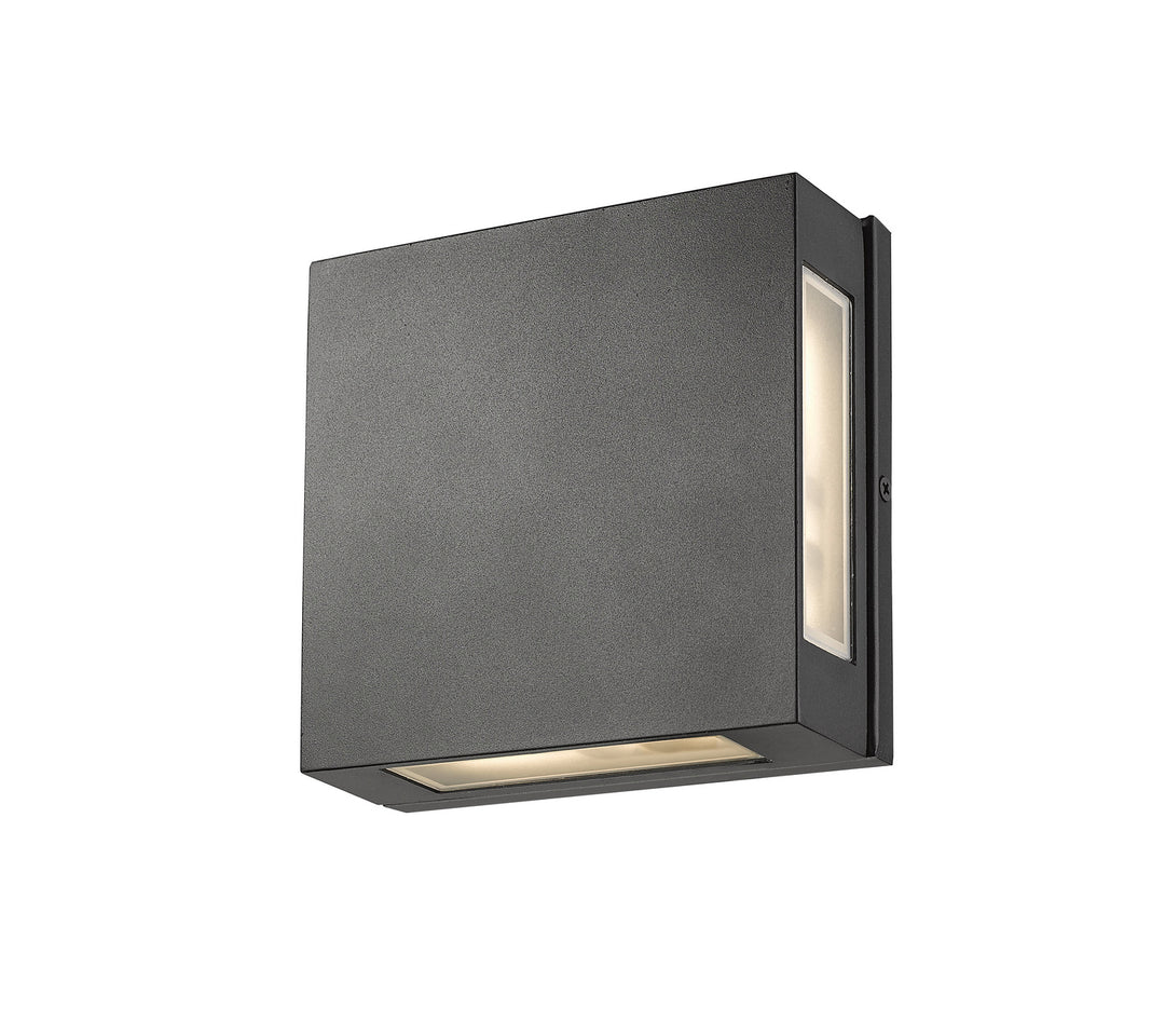 Z-Lite Lighting 572S-BK-LED Modern Quadrate Outdoor Black