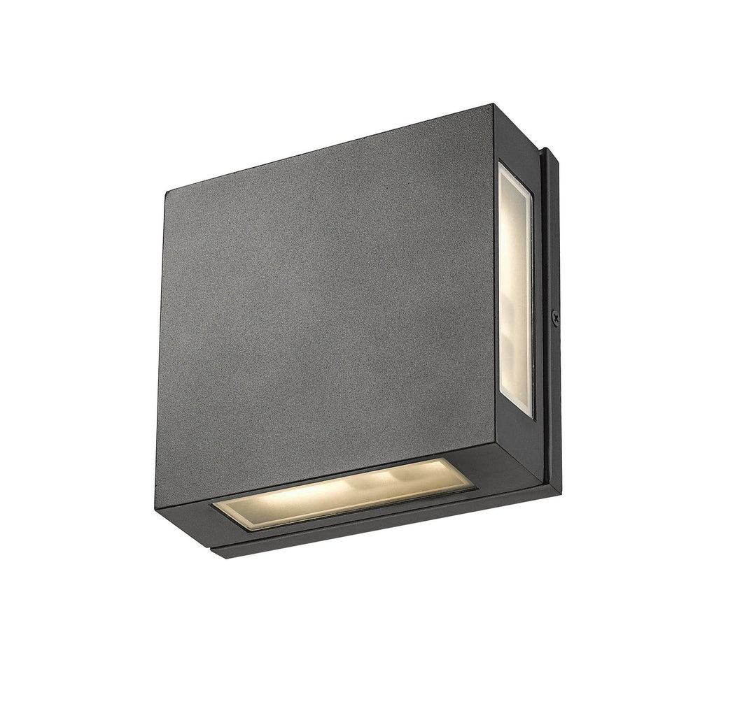 Z-Lite Lighting 572S-BK-LED Modern Quadrate Outdoor Black