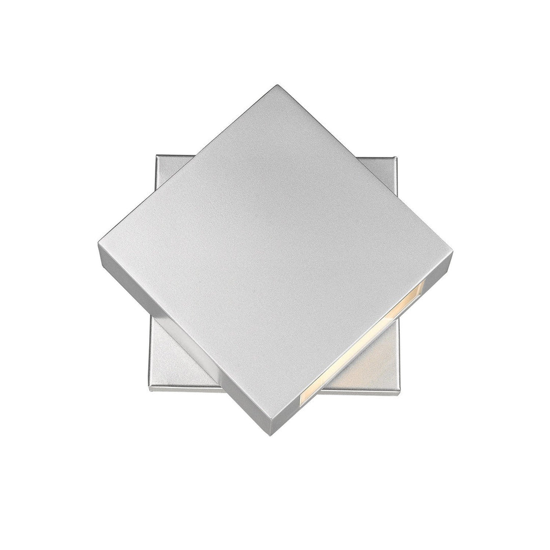 Z-Lite Lighting 573S-SL-LED Modern Quadrate Outdoor Silver