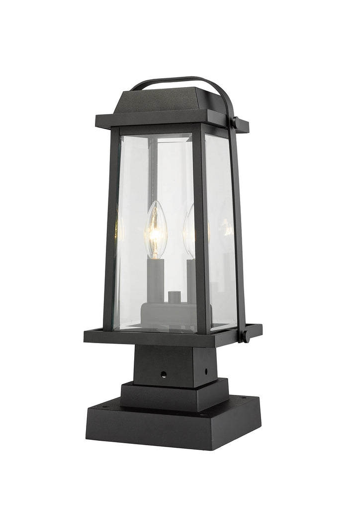 Z-Lite Lighting 574PHMS-SQPM-BK  Millworks Outdoor Black
