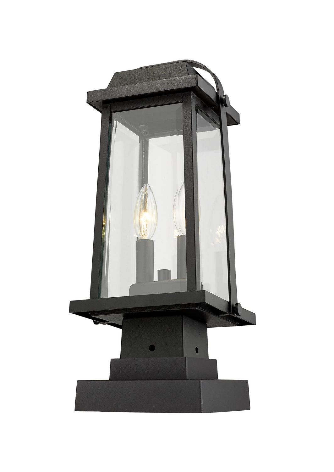 Z-Lite Lighting 574PHMS-SQPM-BK  Millworks Outdoor Black