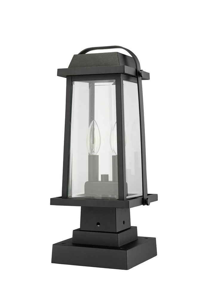Z-Lite Lighting 574PHMS-SQPM-BK  Millworks Outdoor Black