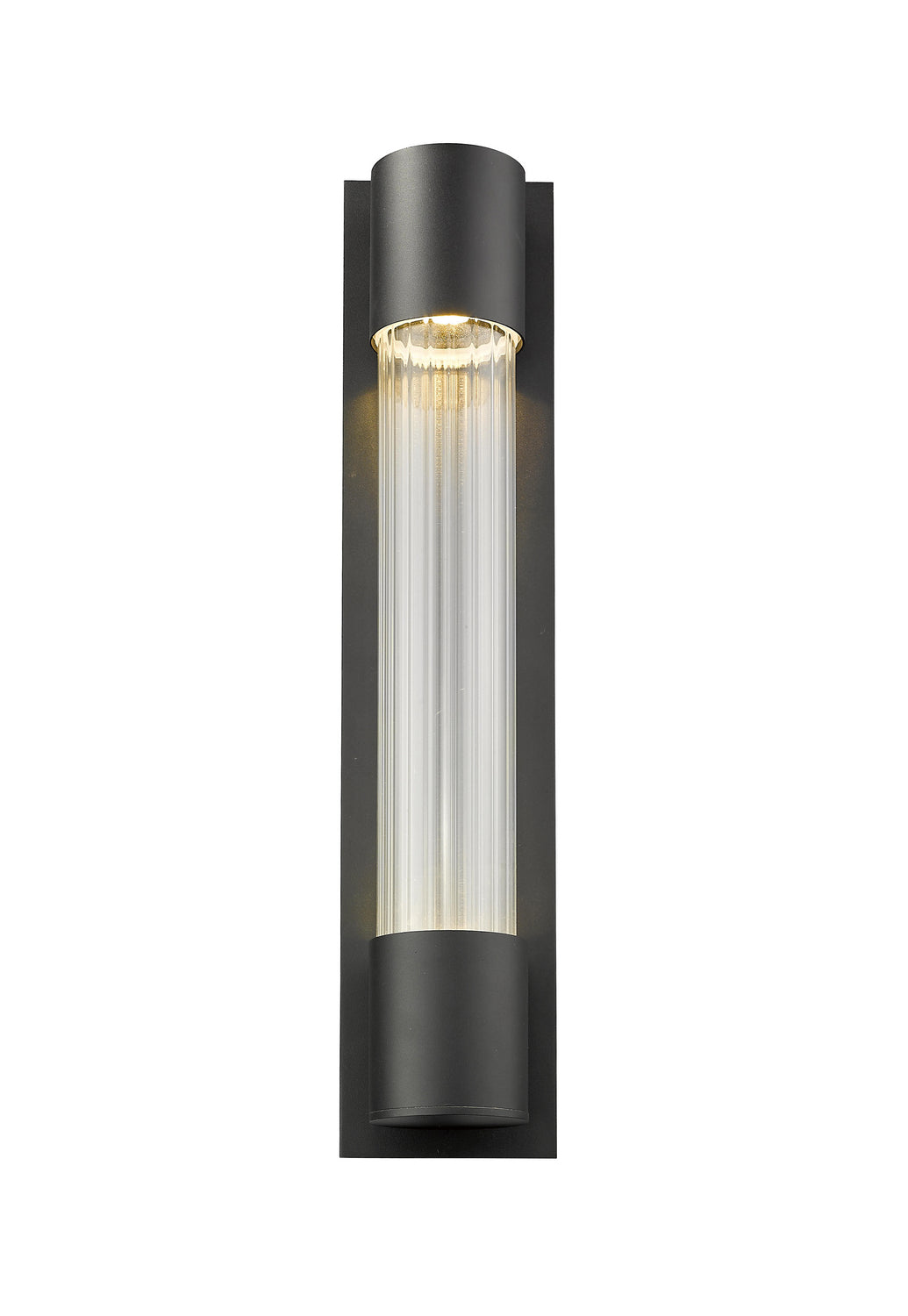 Z-Lite Lighting 575B-BK-LED Modern Striate Outdoor Black