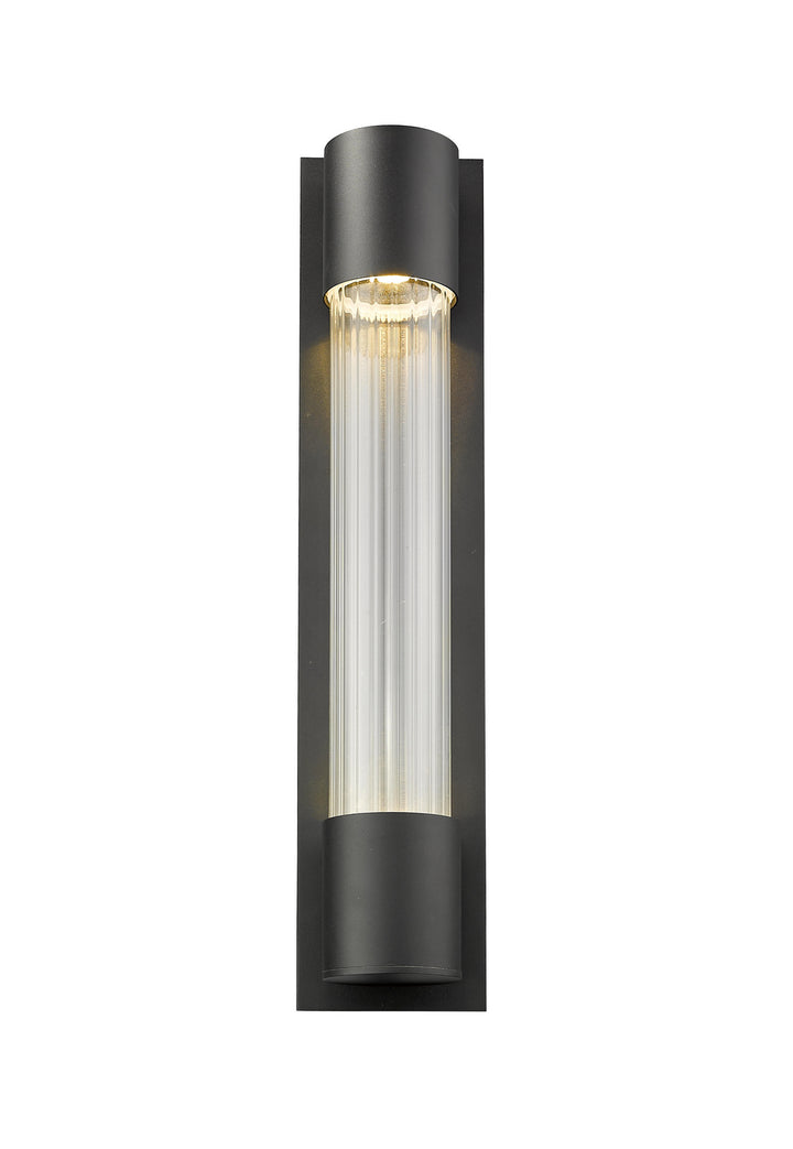 Z-Lite Lighting 575B-BK-LED Modern Striate Outdoor Black