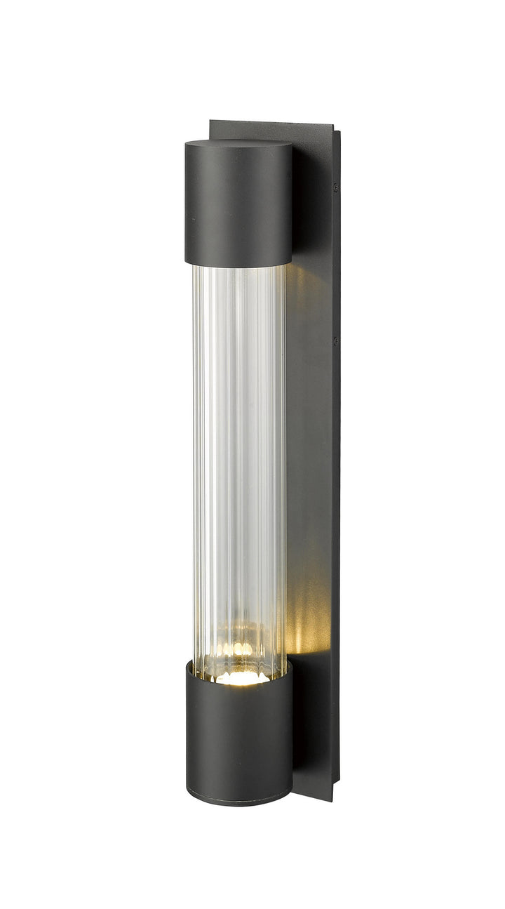 Z-Lite Lighting 575B-BK-LED Modern Striate Outdoor Black