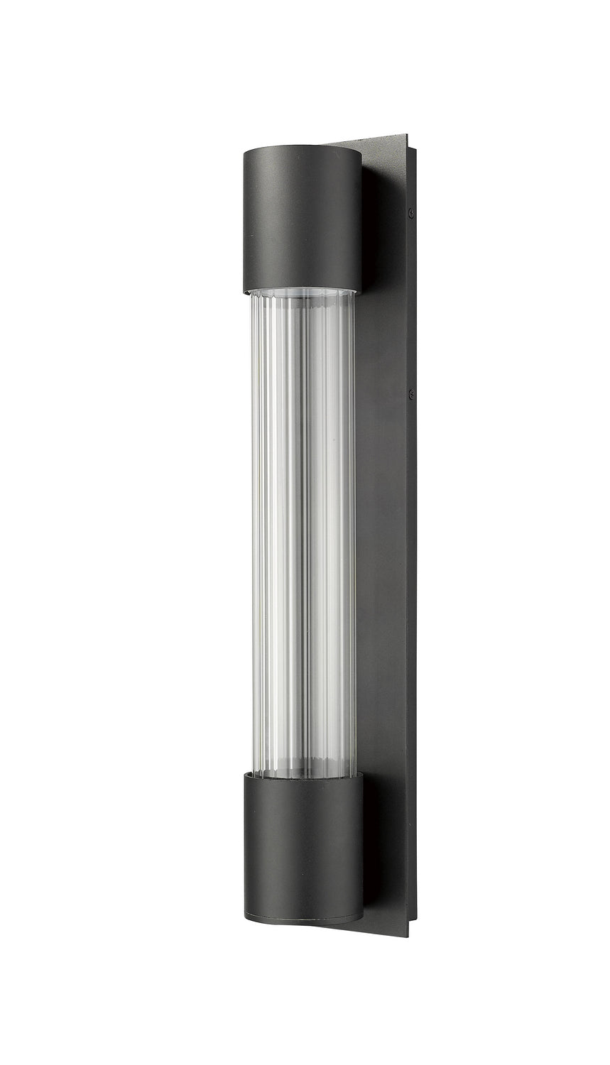 Z-Lite Lighting 575B-BK-LED Modern Striate Outdoor Black