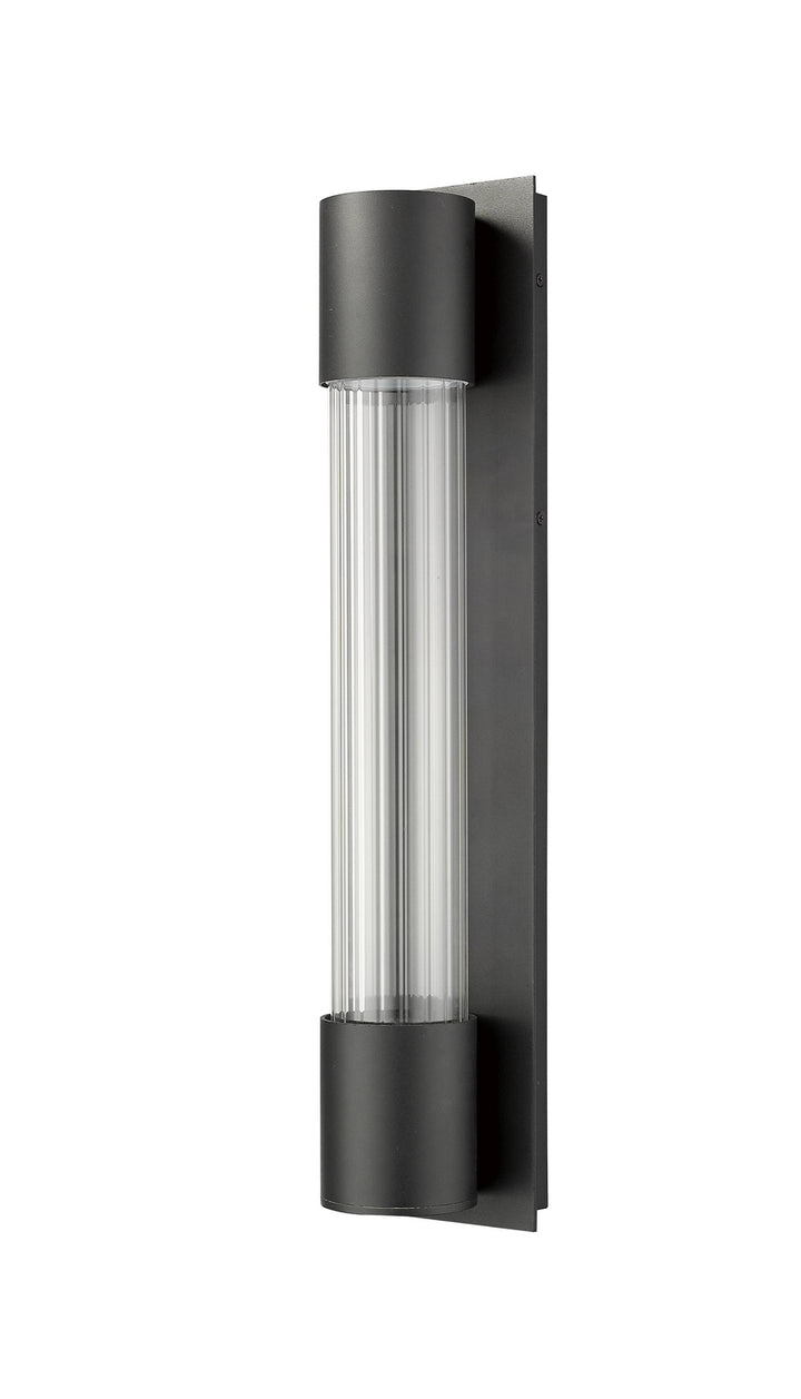 Z-Lite Lighting 575B-BK-LED Modern Striate Outdoor Black