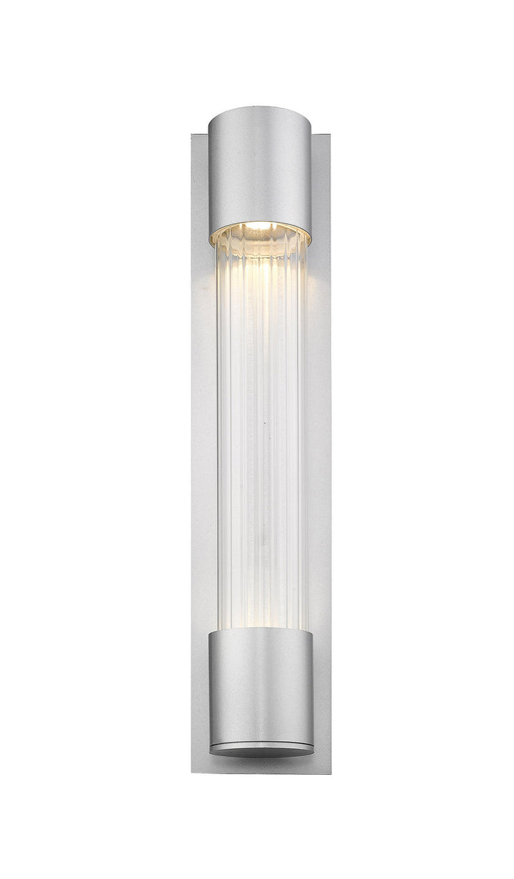 Z-Lite Lighting 575B-SL-LED Modern Striate Outdoor Silver