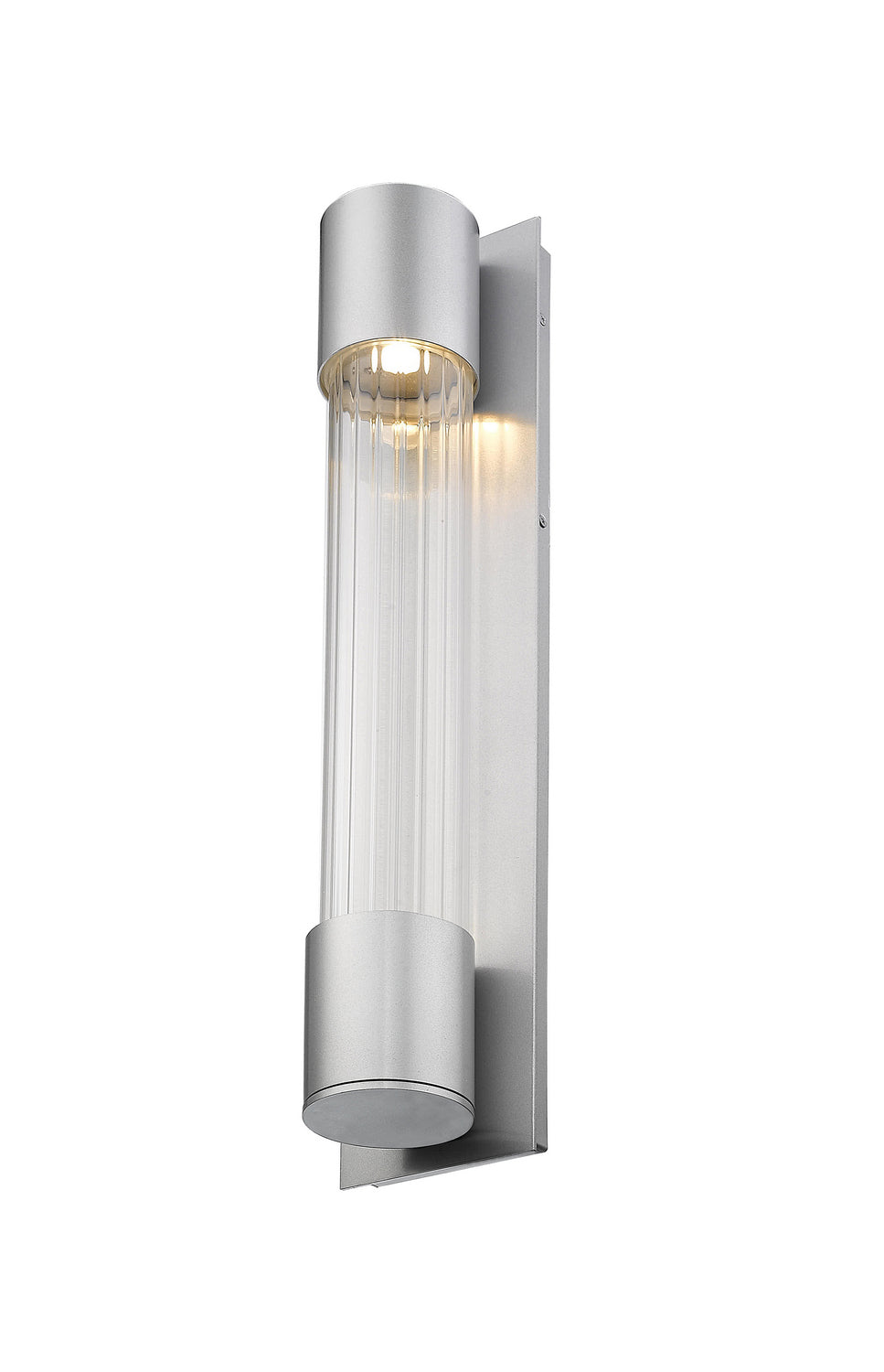 Z-Lite Lighting 575B-SL-LED Modern Striate Outdoor Silver