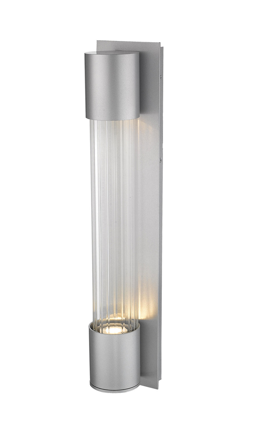 Z-Lite Lighting 575B-SL-LED Modern Striate Outdoor Silver