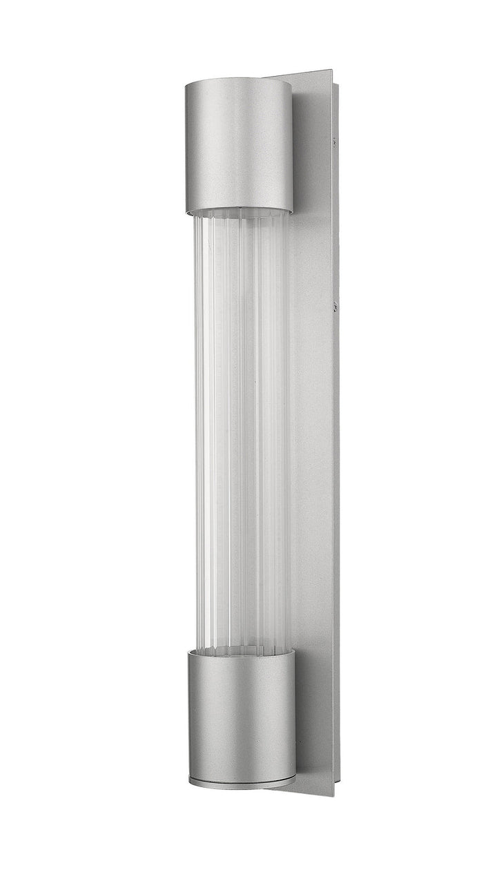Z-Lite Lighting 575B-SL-LED Modern Striate Outdoor Silver