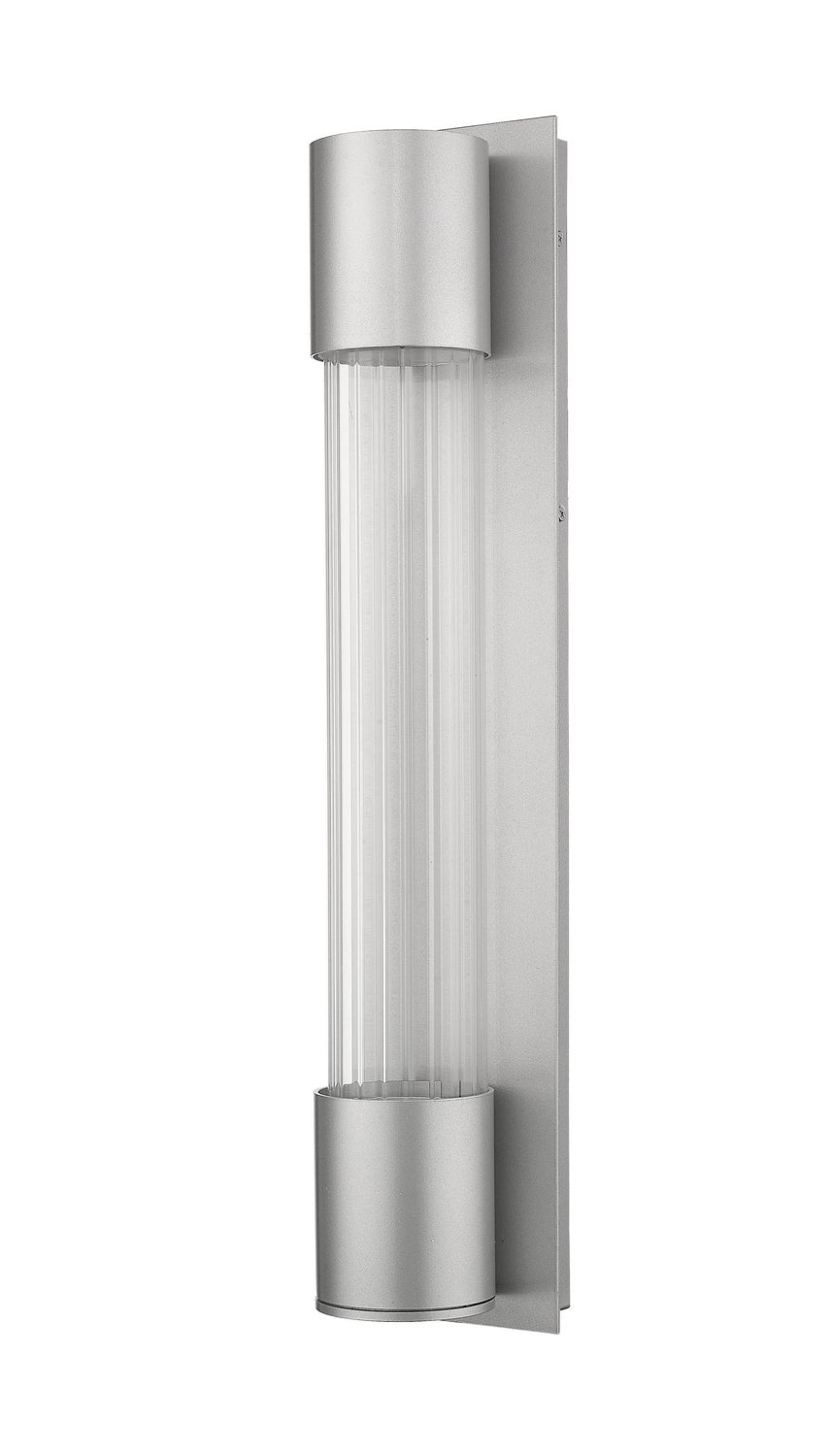 Z-Lite Lighting 575B-SL-LED Modern Striate Outdoor Silver
