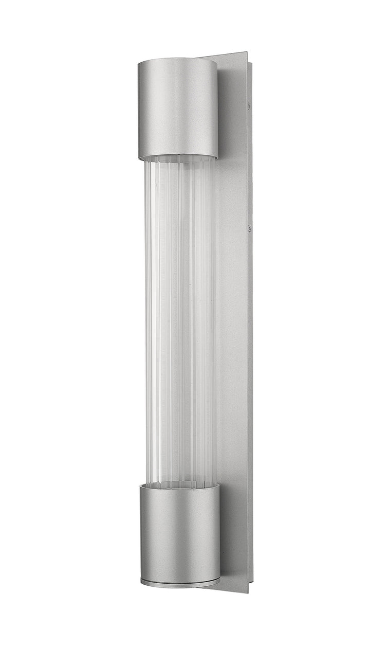 Z-Lite Lighting 575B-SL-LED Modern Striate Outdoor Silver