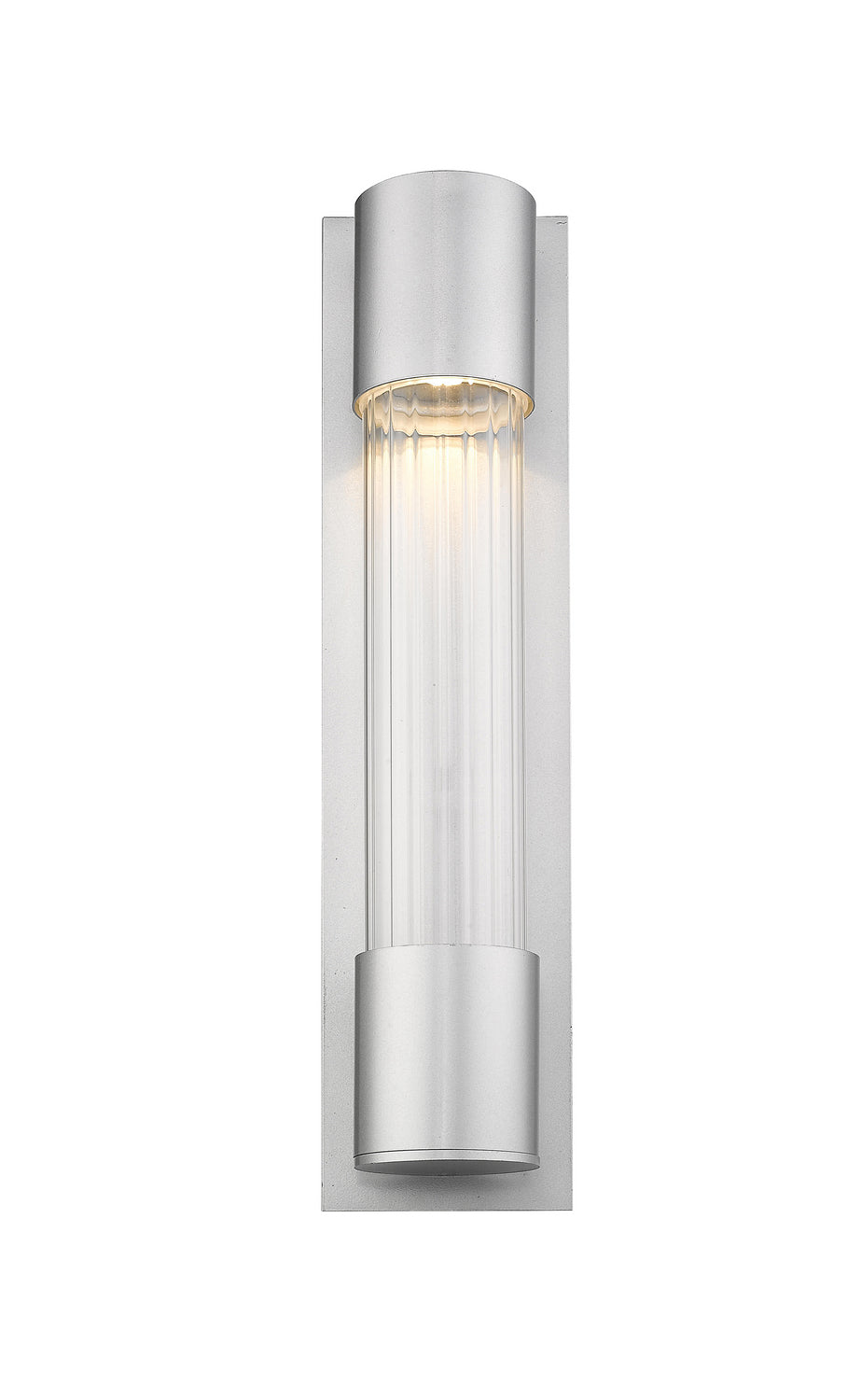 Z-Lite Lighting 575M-SL-LED Modern Striate Outdoor Silver