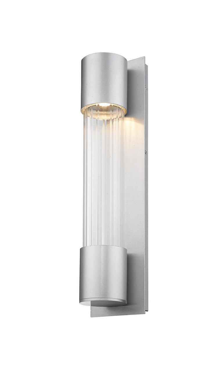 Z-Lite Lighting 575M-SL-LED Modern Striate Outdoor Silver