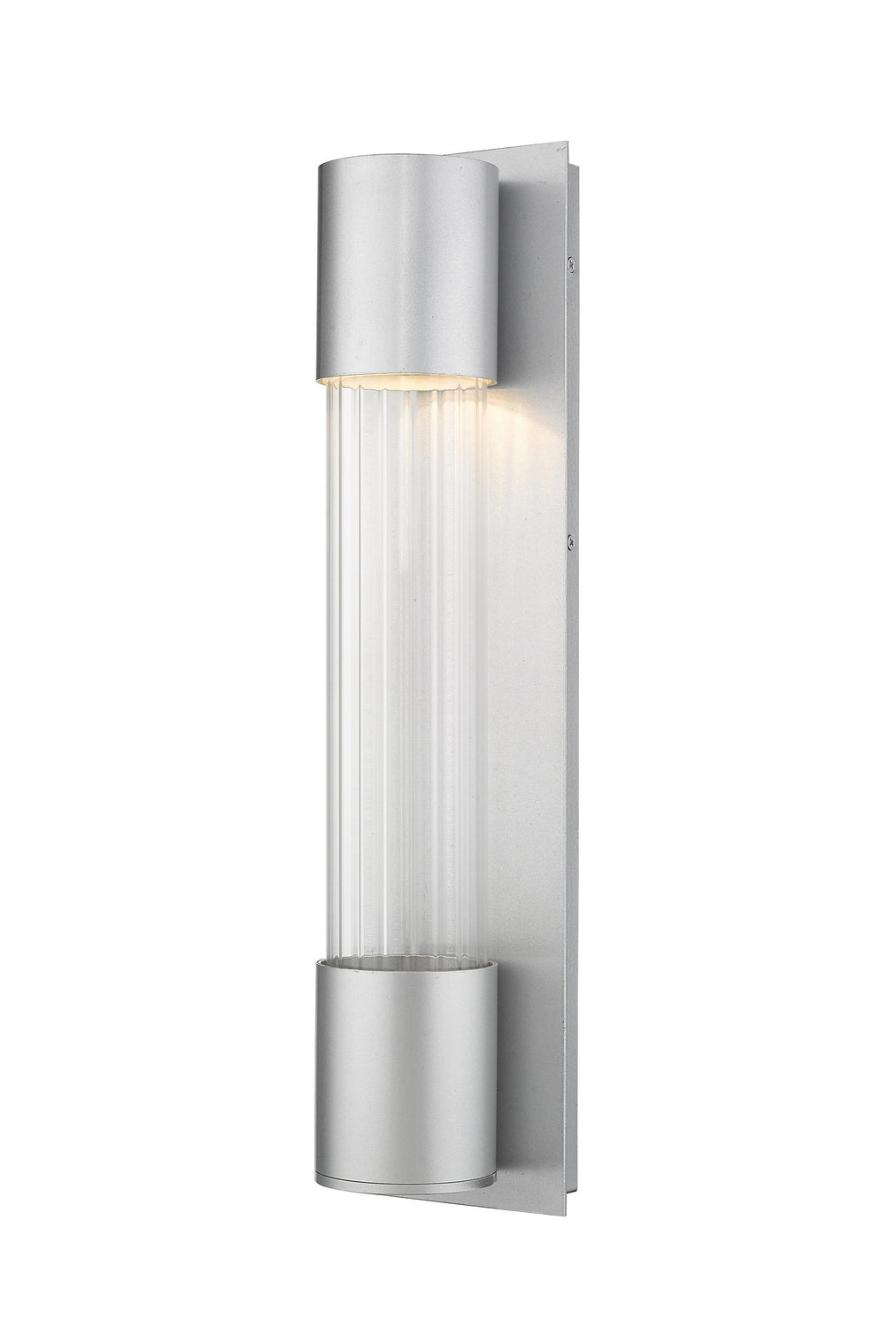 Z-Lite Lighting 575M-SL-LED Modern Striate Outdoor Silver