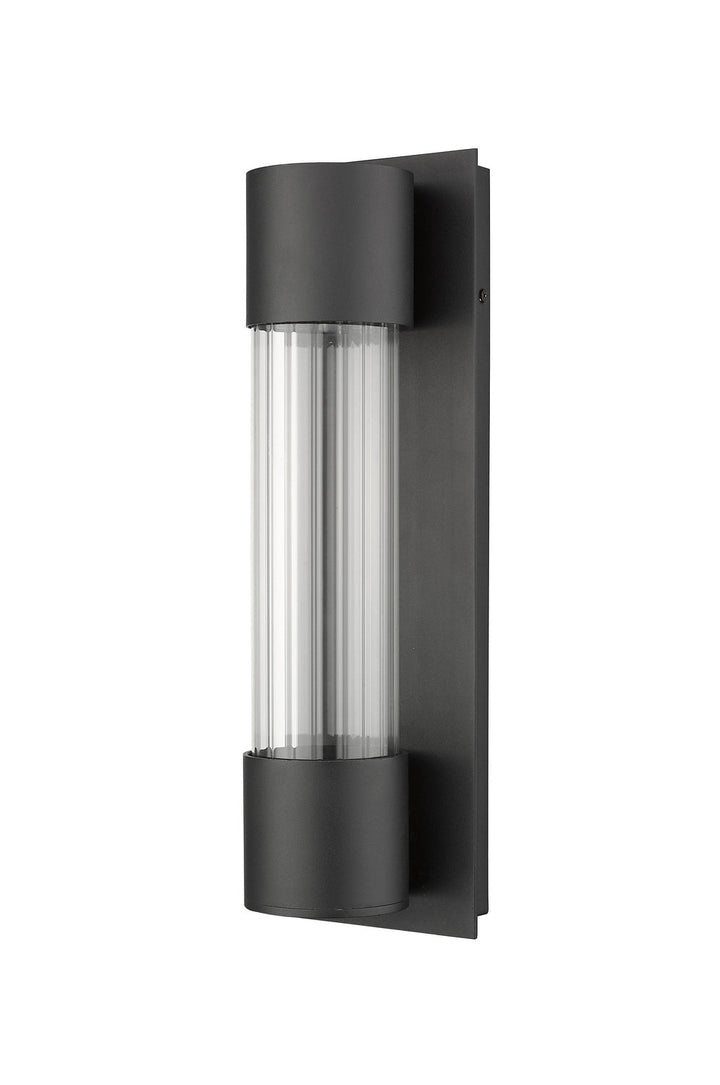 Z-Lite Lighting 575S-BK-LED Modern Striate Outdoor Black