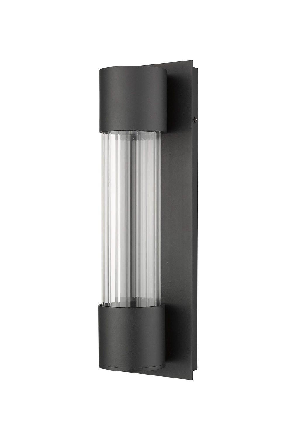 Z-Lite Lighting 575S-BK-LED Modern Striate Outdoor Black