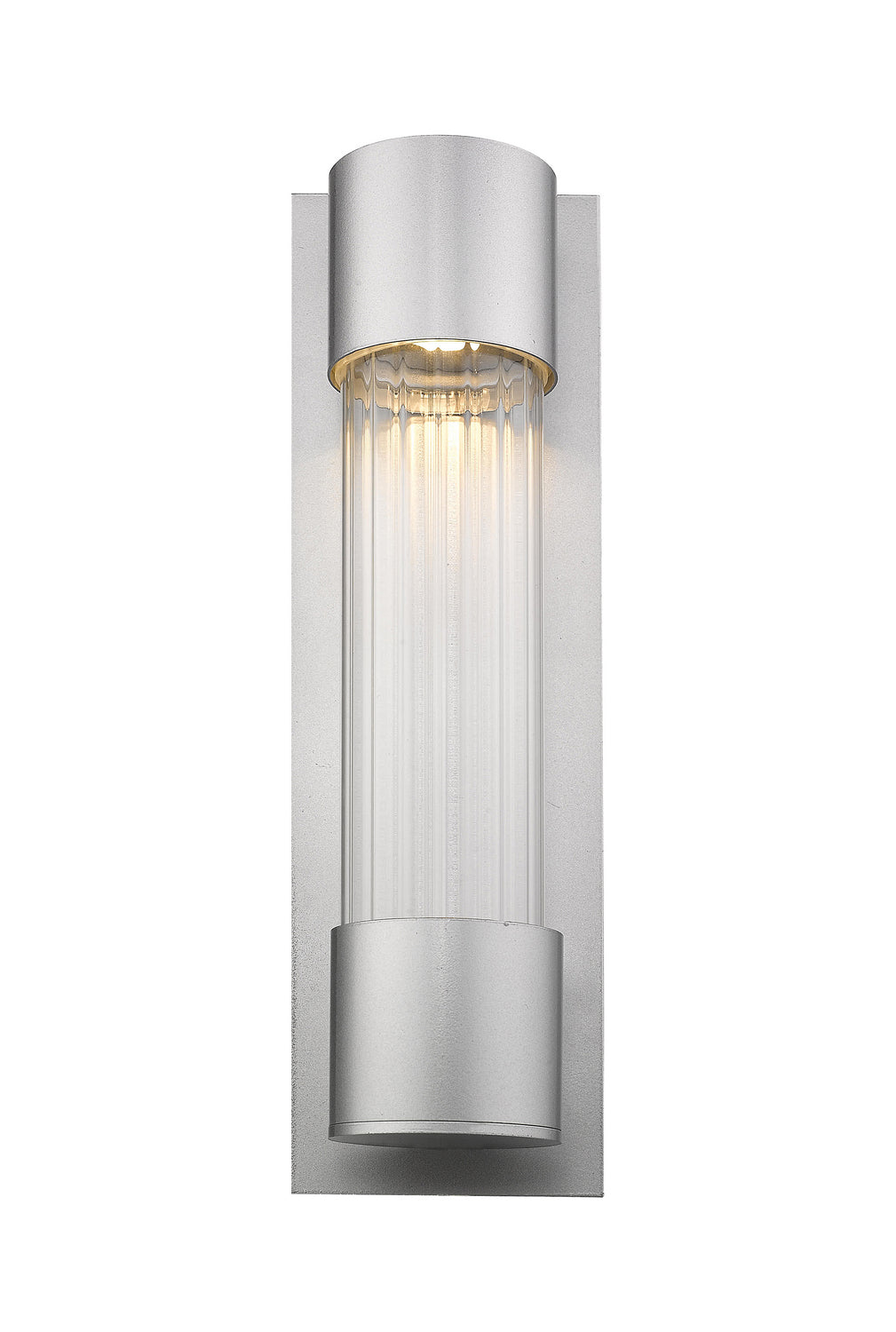 Z-Lite Lighting 575S-SL-LED Modern Striate Outdoor Silver