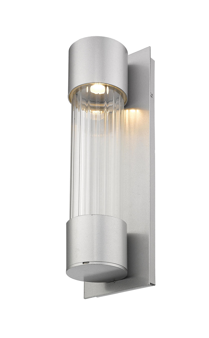 Z-Lite Lighting 575S-SL-LED Modern Striate Outdoor Silver