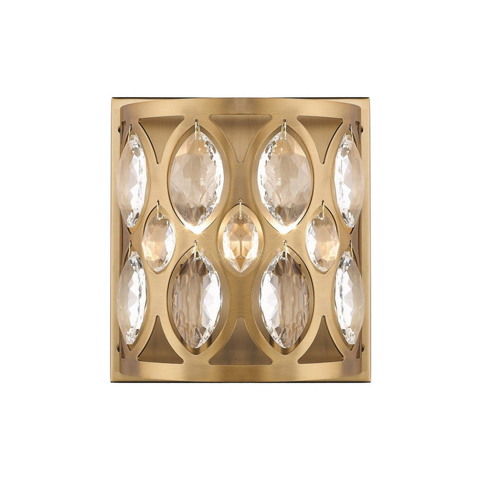 Z-Lite Dealey 6010-2S-HB Wall Sconce Light - Heirloom Brass