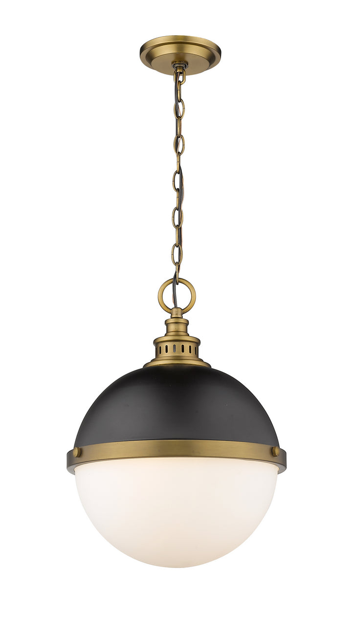 Z-Lite Peyton 619P14-MB-FB Pendant Light - Matte Black / Factory Bronze