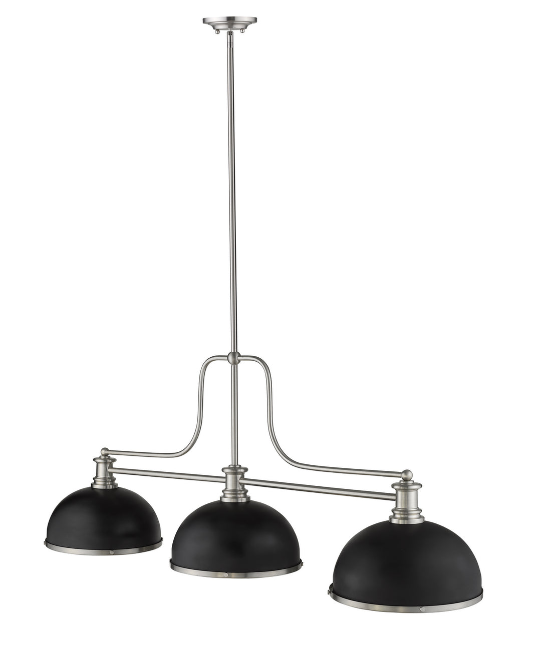Z-Lite Melange 725-3BN-D12MB+BN Pendant Light - Brushed Nickel