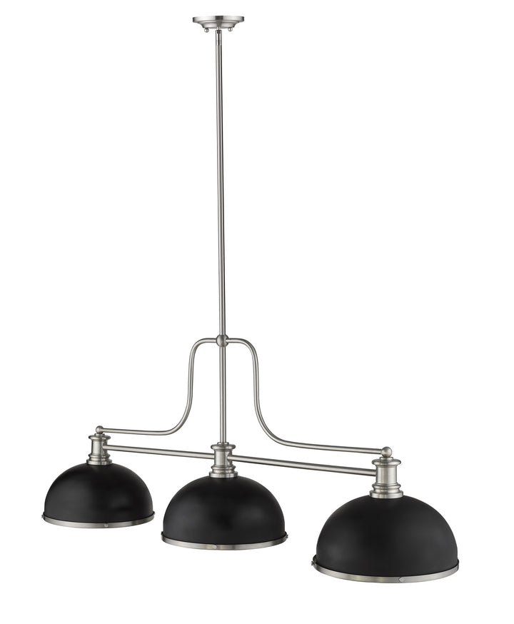 Z-Lite Melange 725-3BN-D12MB+BN Pendant Light - Brushed Nickel